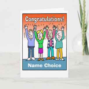 Offer Congratulations and Personalise with Name Card