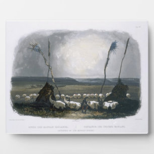 Offering of the Mandan Indians, plate 14 from Volu Plaque