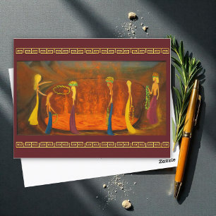 Offering to the Caldera, by Marguerite Blasigname  Postcard