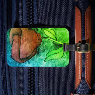 Offerings from my original floral paintings lugg luggage tag