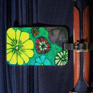 Offerings from my original floral paintings   lugg luggage tag