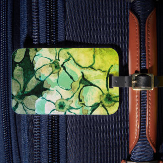 Offerings from my original floral paintings lugg luggage tag