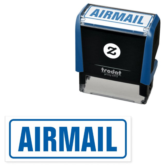 Office Air Mail Self-inking Stamp (In Situ)