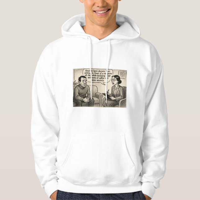 Office Anxiety Hoodie (Front)
