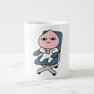 Office Apeach Bored Apeach Coworker Apeach Large Coffee Mug
