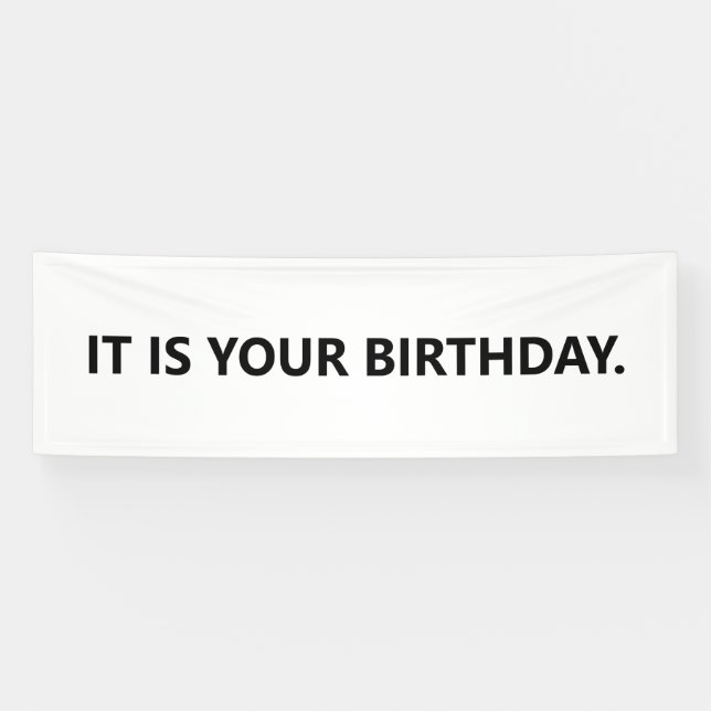 Office Birthday Banner It is your birthday (Horizontal)