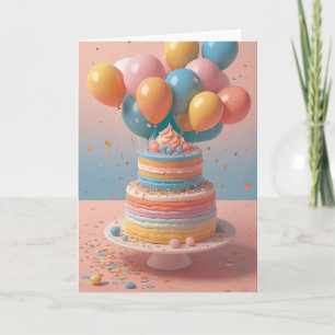 Office Birthday Party Celebration Card