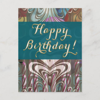Office Birthday Postcard