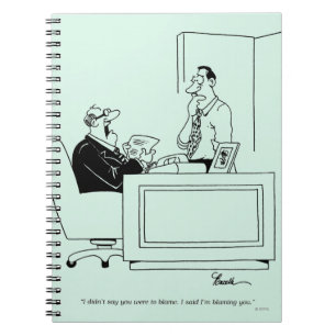 Office Blame Spiral Notebook