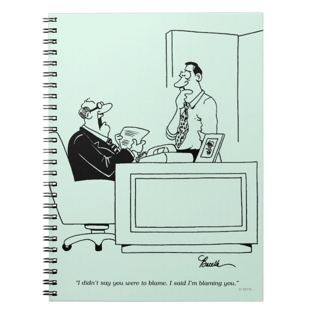 Office Blame Spiral Notebook (Front)