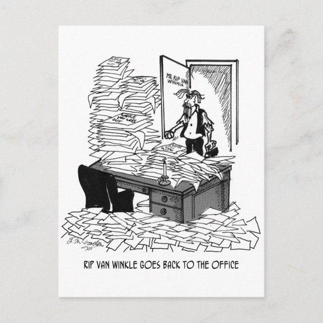 Office Cartoon 2146 Postcard (Front)