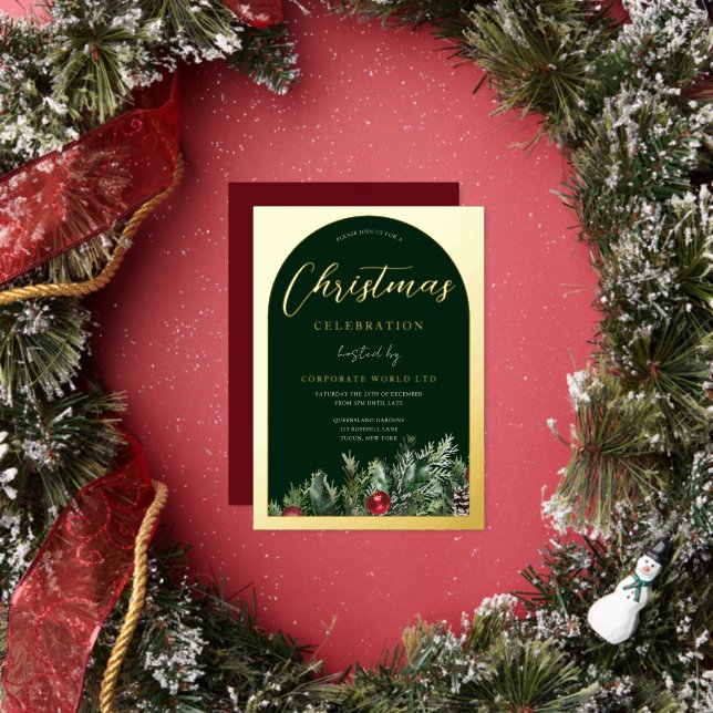 Office Christmas Party Green Gold (Insitu)