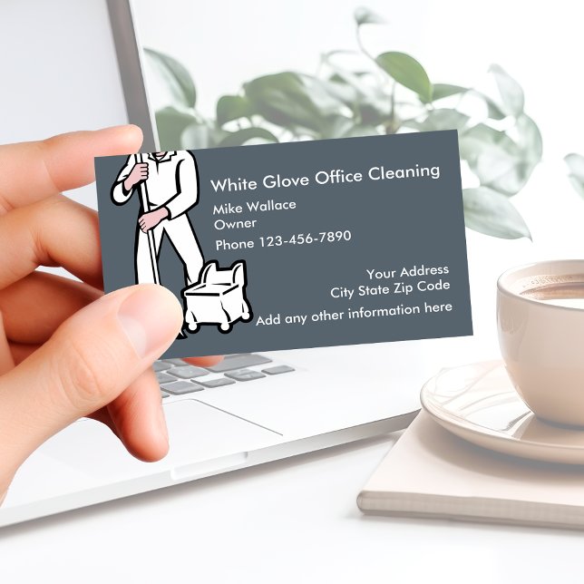 Office Cleaning Business Card (Creator Uploaded)