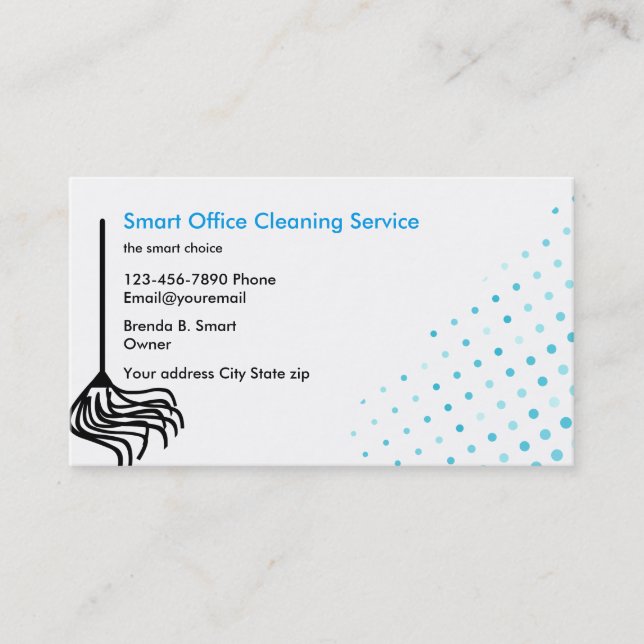 Office Cleaning Business Cards (Front)