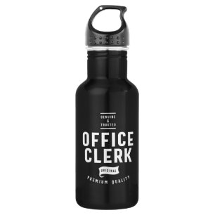 Office Clerk Job Title Gift 532 Ml Water Bottle