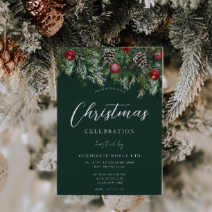Office Corporate Christmas Party Invitation