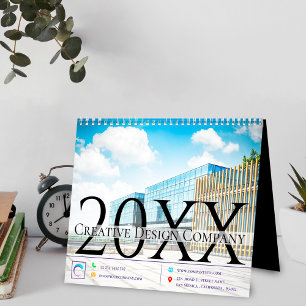 Office Corporate Elegant Multi Photo Year 20XX Calendar