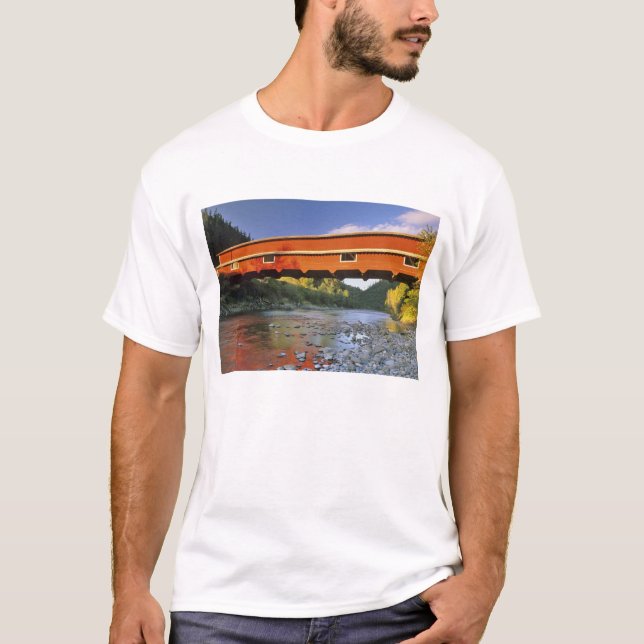 Office Covered Bridge the longest in Oregon at 2 T-Shirt (Front)