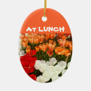 Office Cubicle ornament signs Present At Lunch