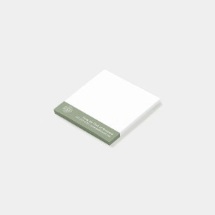 Office Custom Modern Simple Logo From the Desk of Post-it Notes