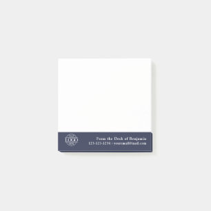 Office Custom Modern Simple Logo From the Desk of Post-it Notes