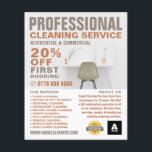 Office Desk, Cleaning Service Advertising Flyer<br><div class="desc">Office Desk,  Cleaning Service Advertising Flyer by The Business Card Store.</div>
