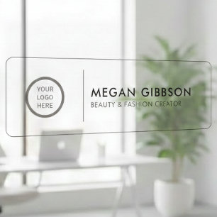 Office Door Name Plate Employee Name & Job Title