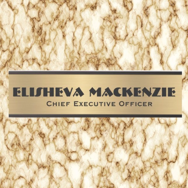 Office Door Sign  Faux Gold Name Plate (Creator Uploaded)