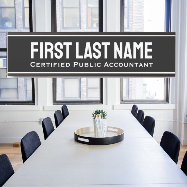 Office Door Signs Simple Modern Black & White (Creator Uploaded)