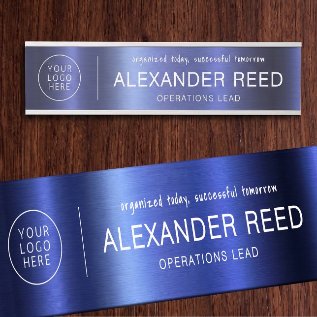 Office Door With Logo Name Plates Navy (Office Door With Logo Name Plates Navy)