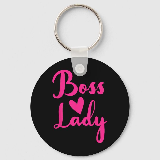 Office Employee Bosses Day Female Boss Ceo Manager Key Ring (Front)