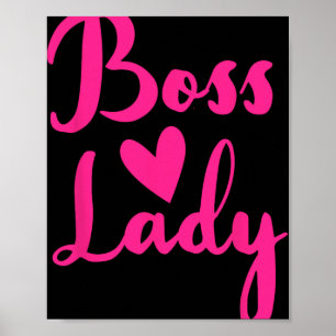 Office Employee Bosses Day Female Boss Ceo Manager Poster