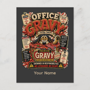 Office Graveyard Personalised Funny Office T-Shirt Postcard