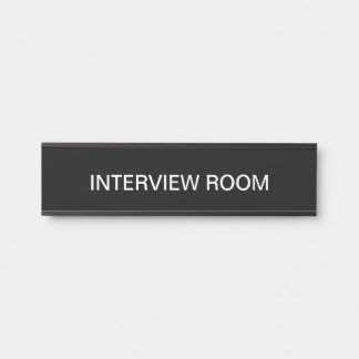Office Interview Room Wall or Door SIgn