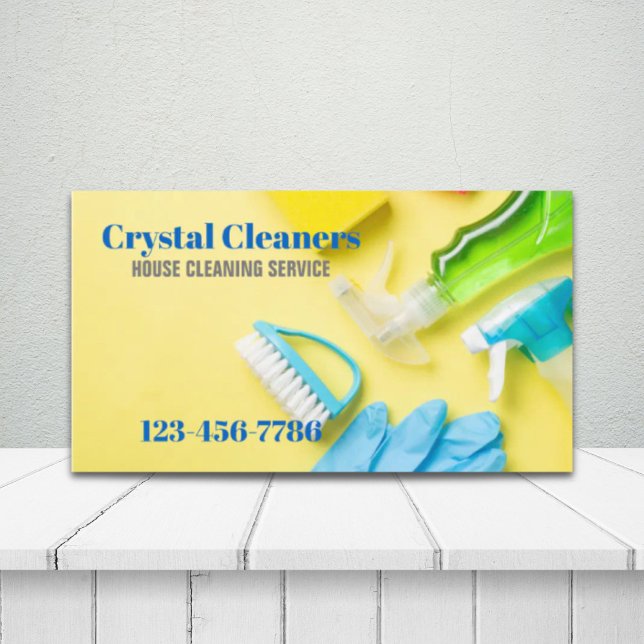 Office Janitorial Housekeeping Cleaning Services Business Card (Office Janitorial Housekeeping Cleaning Services Business Card)