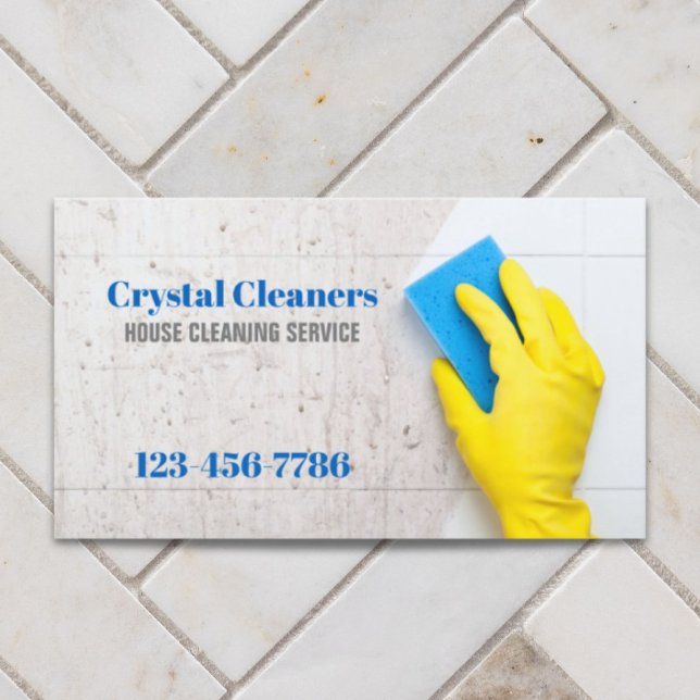Office Janitorial Housekeeping Cleaning Services Business Card (Office Janitorial Housekeeping Cleaning Services Business Card)