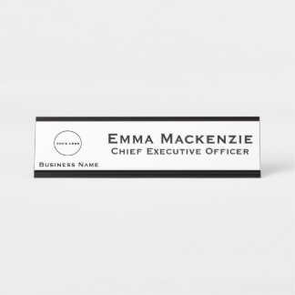 Office Logo Business Desk Sign Name Plate