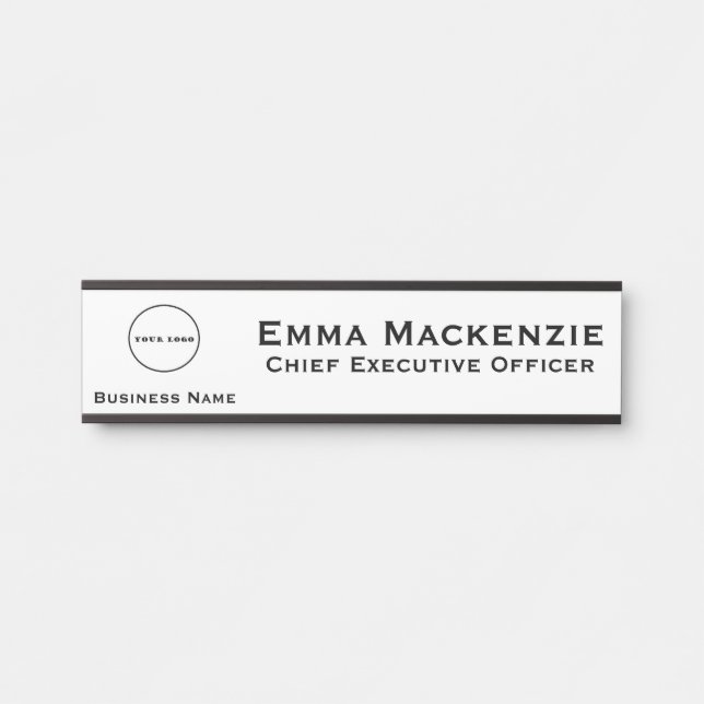Office Logo Business Hanging Door Sign Name Plate (Front)