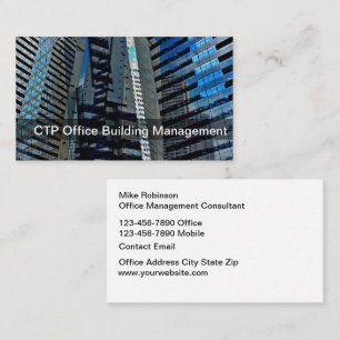 Office Management Real Estate Business Cards