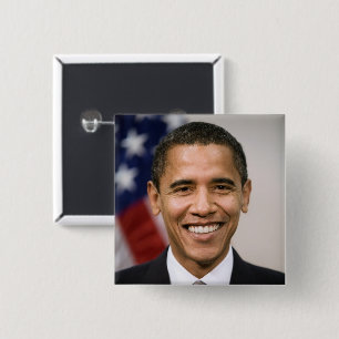 Office of the President Elect Barack Obama 15 Cm Square Badge