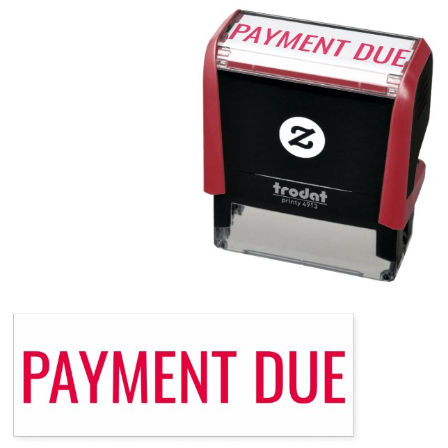 Office PAYMENT DUE Self-inking Stamp (In Situ)