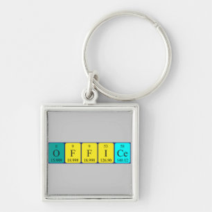 Office periodic table word keyring 8