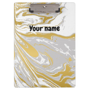 Office personalised marble clipboard