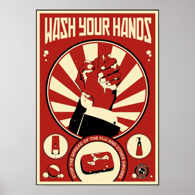 Office Propaganda: Wash your hands Poster (Front)