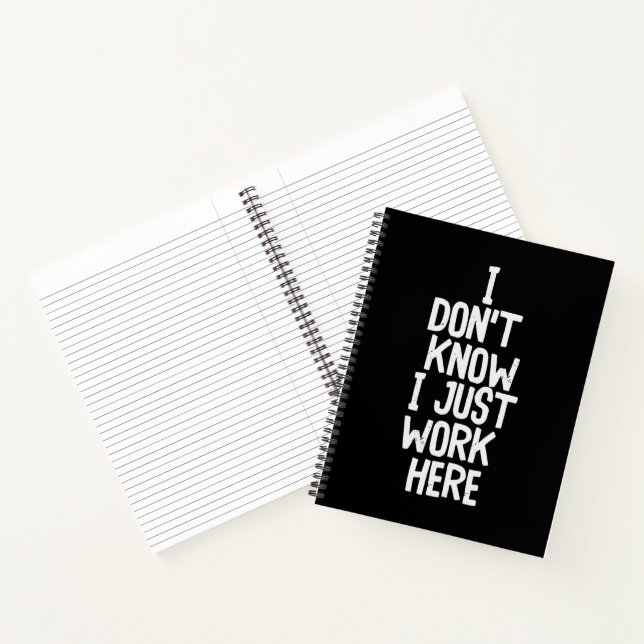 Office Quote Funny  Notebook (Inside)