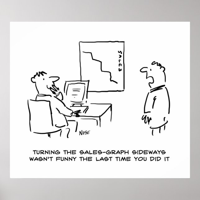 Office Sales Chart Turned Sideways (Front)