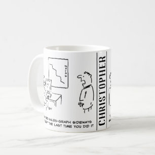 Office Sales Chart Turned Sideways Coffee Mug