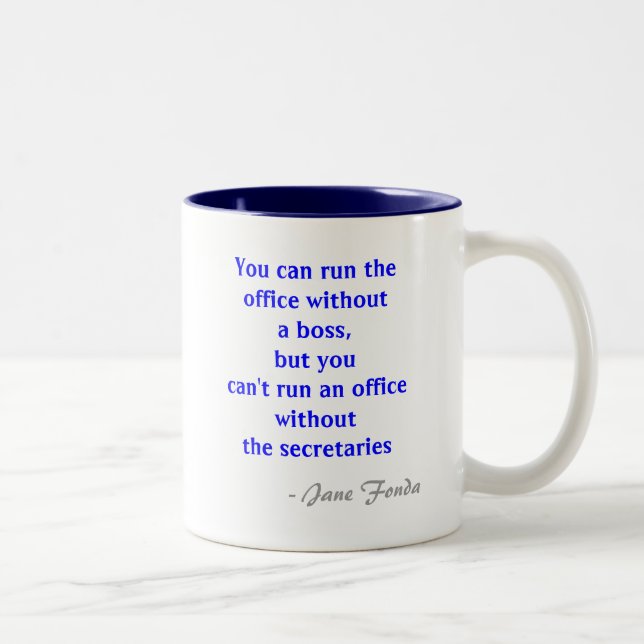 Office Secretary Quote Mug (Right)