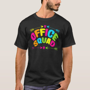 Office Squad Matching Working Staffs Administratio T-Shirt