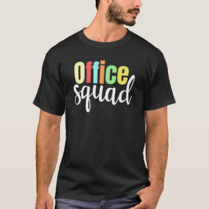 Office Squad Retro Vintage Happy First Day Of Scho T-Shirt